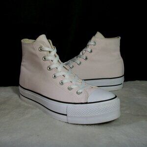 CONVERSE CTAS LIFT PLATFORM DECADE PINK CANVAS HI SNEAKER 8.5M A05135F FREE SHIP